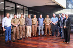 Cidade do Galo recebe visita do alto comando da Polícia Militar e Corpo de Bombeiros
