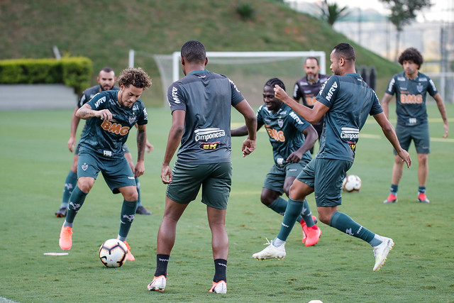 CIDADE DO GALO / VESPASIANO / MINAS GERAIS / BRASIL 22.04.2019 – Treino do Futebol Profissional – Foto: Bruno Cantini / Atlético