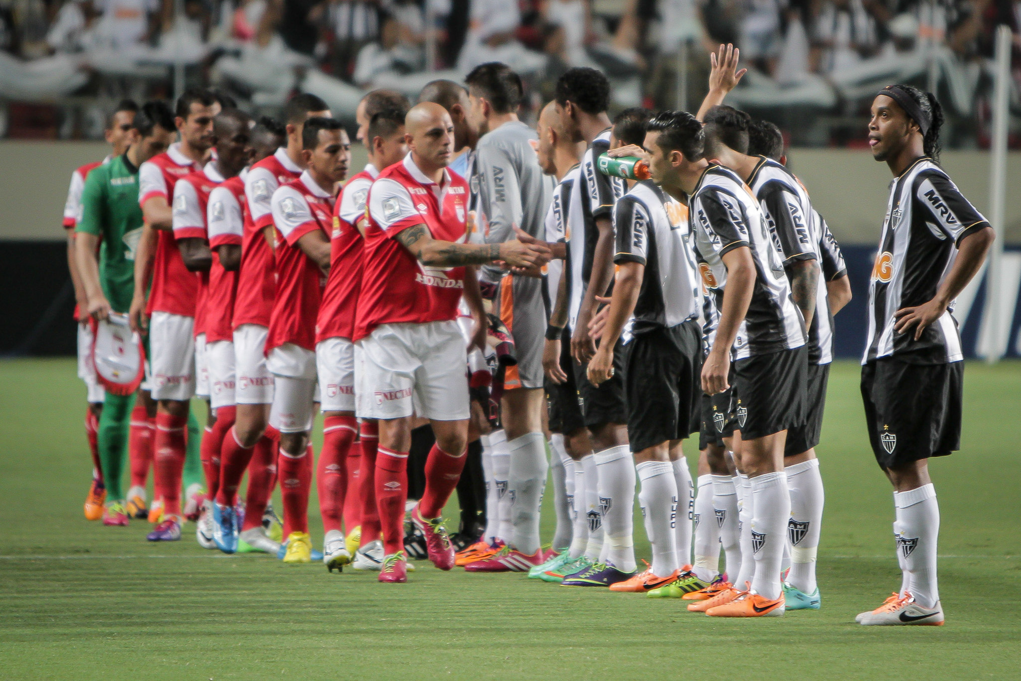 BELO HORIZONTE/ MINAS GERAIS / BRASIL  (26.02.2014) Atlético x Santa Fé – no estádio Arena Independência – Copa Libertadores da América 2014 – foto: Bruno Cantini