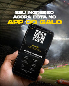 Atlético inicia uso de ingressos digitais