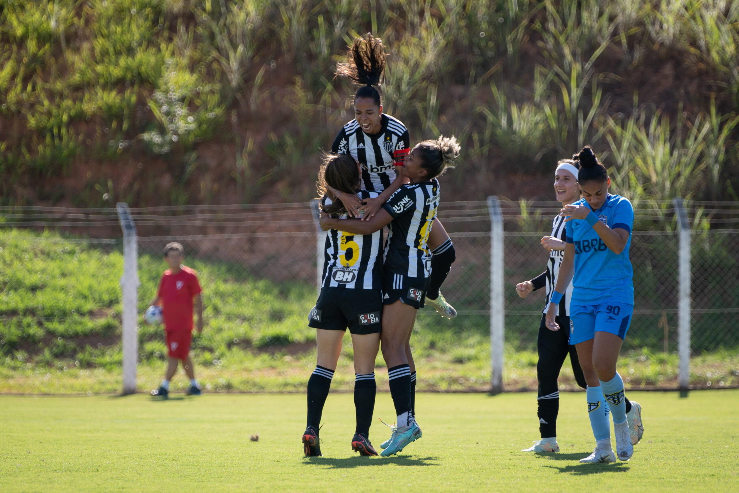Ludmila comemora seu 2º gol pelo Galo na competição. Foto: Daniela Veiga/Atlético