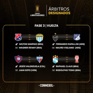 Conmebol define árbitro argentino para jogo de volta contra o Millonarios