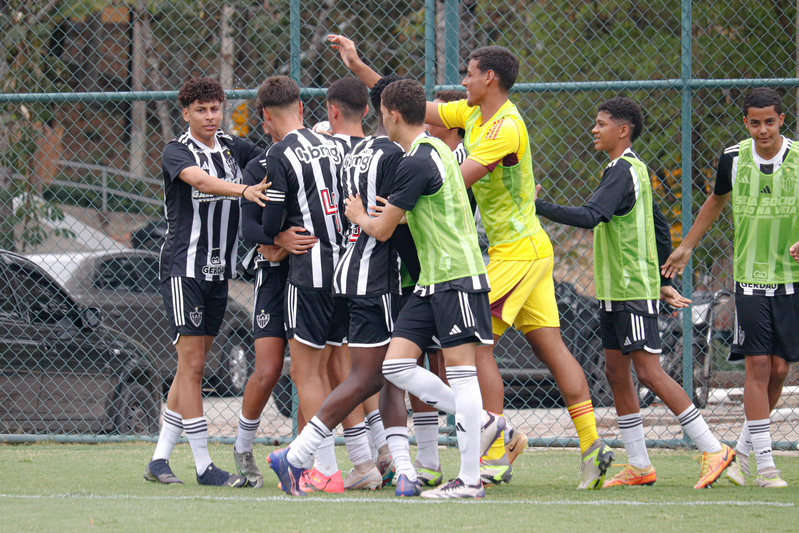 Sub-15 estreia com vitória por 2 a 0 sobre o Coimbra no Octagonal Final do Campeonato Mineiro. Foto: Fabio Pinel/Atlético