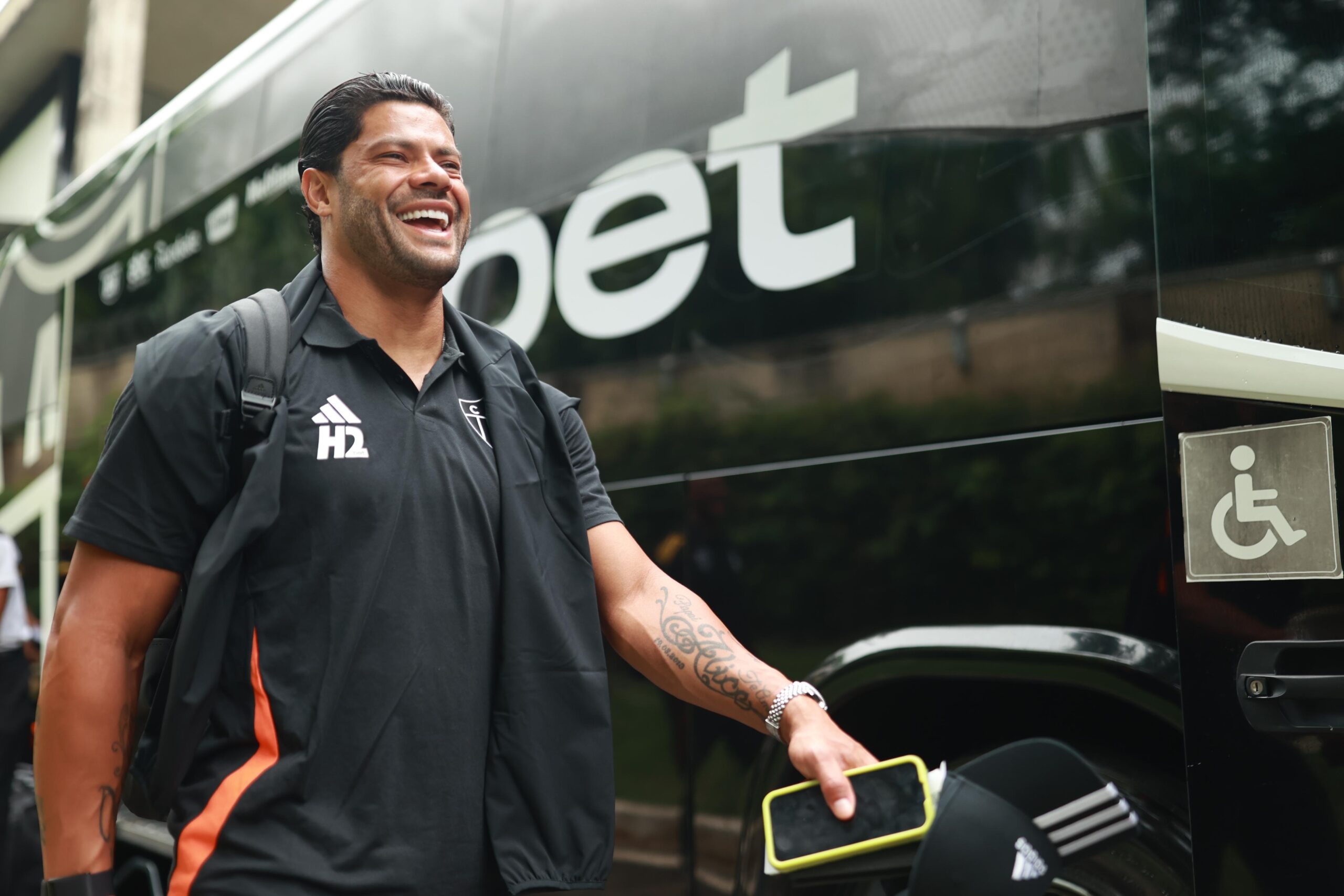 Atacante Hulk em viagem do Galo para os EUA – Foto: Pedro Souza/Atlético