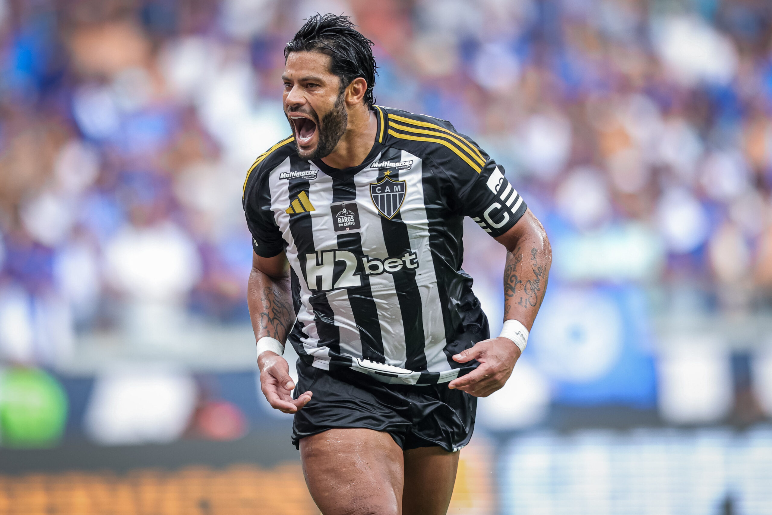 Hulk chega a 118 gols em 232 jogos pelo Galo – Foto: Pedro Souza/Galo