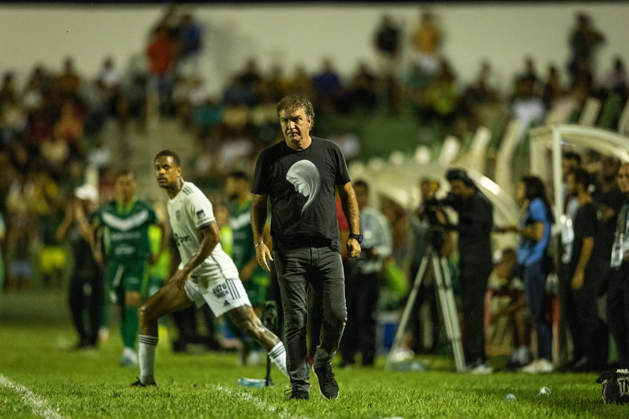 Técnico Cuca durante Tocantinópolis 0x2 Atlético na Copa do Brasil – Foto: Pedro Souza/Galo