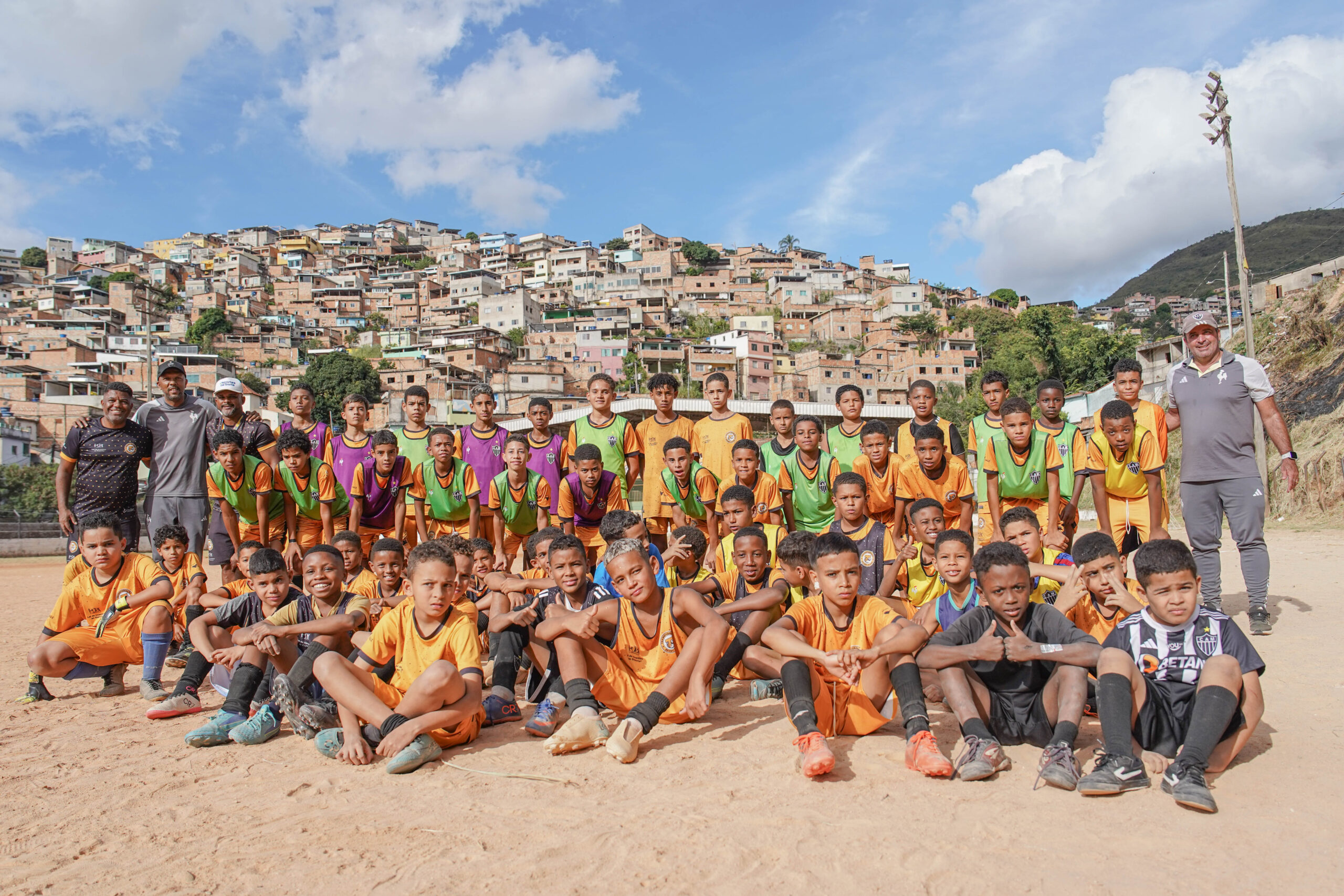 Projeto Transformação foi visitado hoje por observadores técnicos do Galo. Foto: Fabio Pinel/Atlético