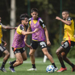 Biel em treino do Galo (28/7) - Foto: Pedro Souza/Galo