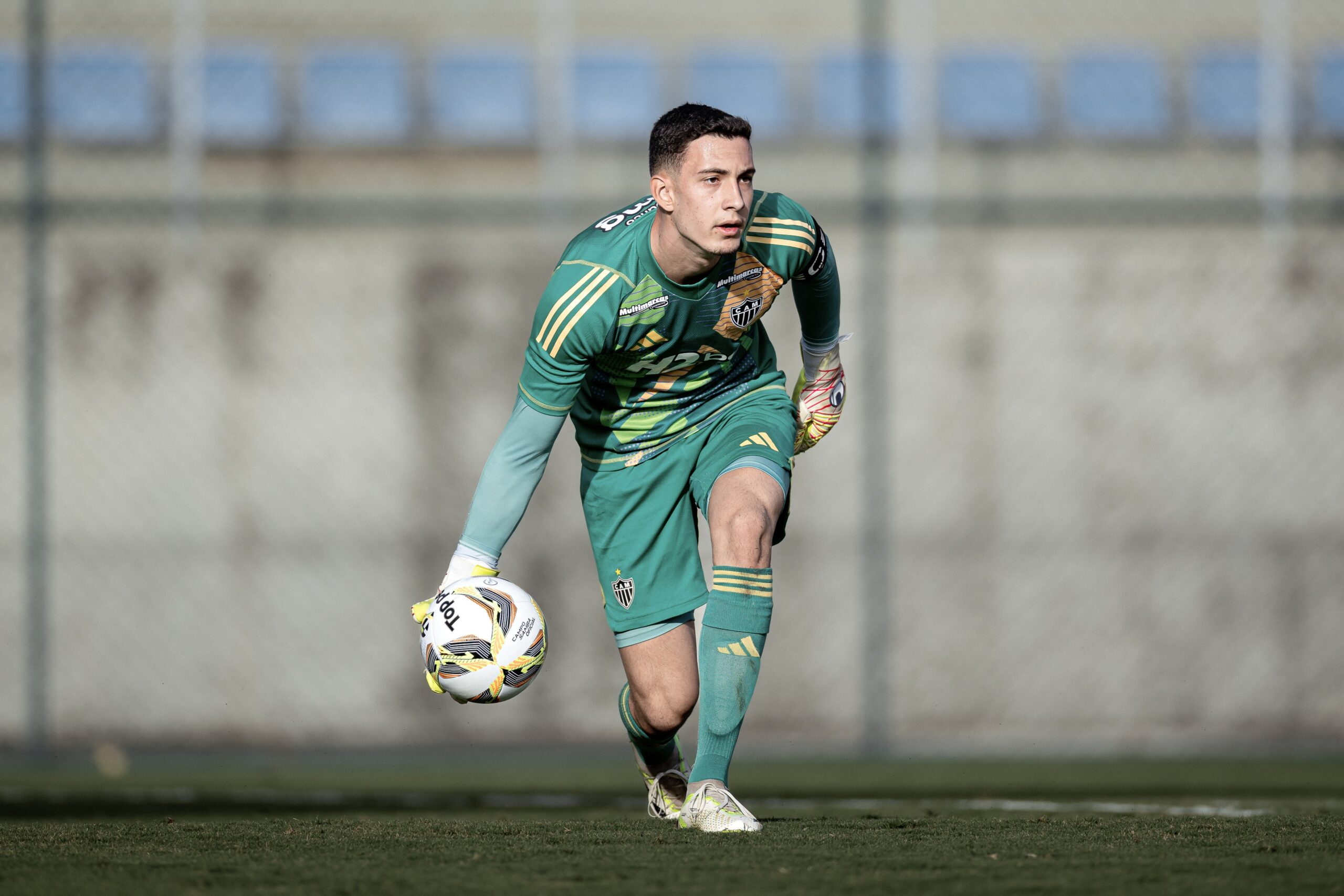 Pedro Cobra, goleiro da equipe Sub-20 do Atlético. Foto: Tiago Trindade / ONEFOTO