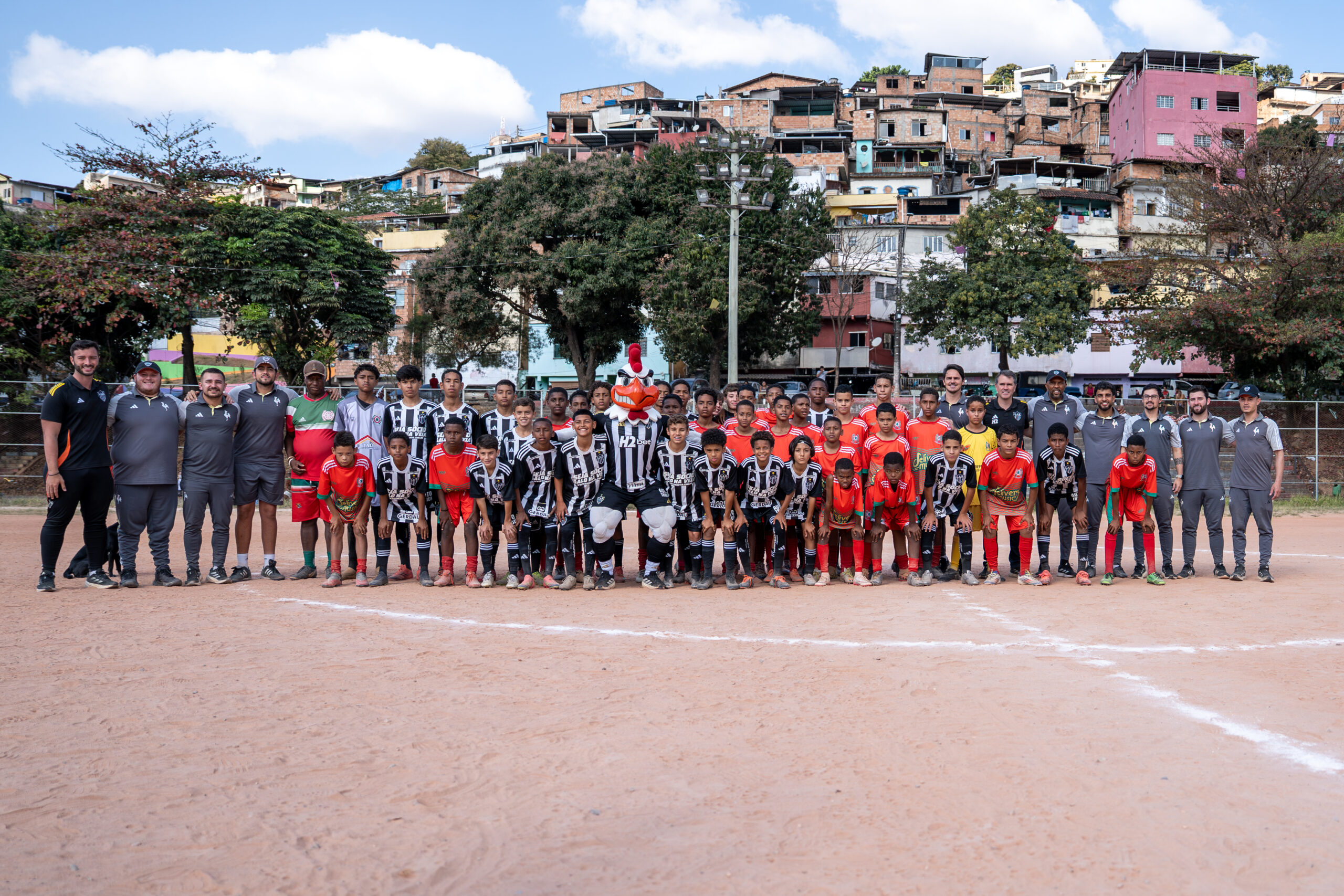 Sub-12 do Galo enfrentou a A.A. Santa Lúcia nesta terça-feira (19). Foto: Daniela Veiga/Atlético