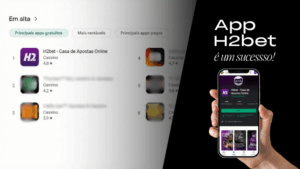 H2bet, patrocinador máster do Galo, faz sucesso com app mobile