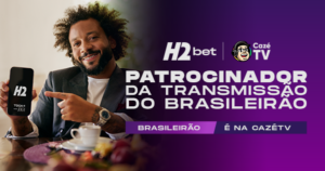 H2bet se torna patrocinador do Brasileirão na CazéTV