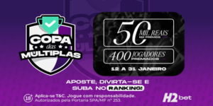 H2bet inicia 2026 com Copa das Múltiplas, participe!
