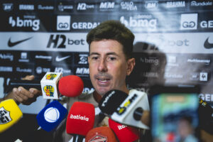 Red Bull Bragantino x Atlético: coletiva de imprensa de Diogo Alves