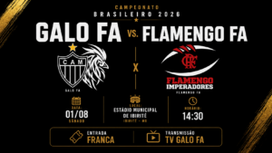 Galo FA estreia na Superliga diante do Flamengo Imperadores neste sábado