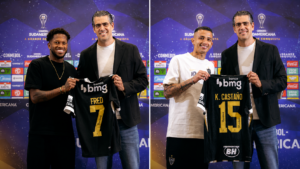 Fred e Castaño são apresentados pelo Atlético