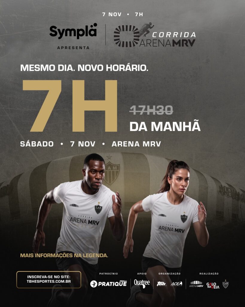 Corrida Arena MRV será às 7h